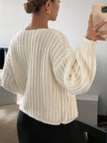 Button Up Dropped Shoulder Cardigan