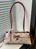 Bow Print Shoulder Bag
