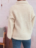 Lace Up Long Sleeve Sweater