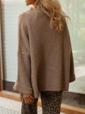 Asymmetrical Button Detail Sweater