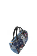 Floral Denim Tote Bag