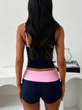 Contrast Cami and Shorts Set