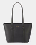 David Jones Leather Tote Bag with Gold Hardware