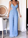 Cut-Out Wide Leg Jumpsuit