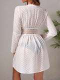 Chevron Crochet Lace Cover-Up