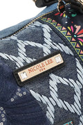Stylish Floral Denim Tote Bag for Women